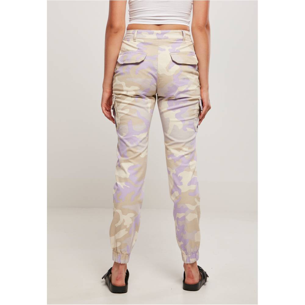 Urban classics ladies high waist camo cargo discount pants